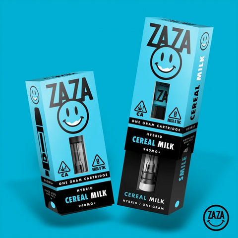 ZAZA Delta 8 510 Cartridges | 940mg - Cereal Milk (Hybrid)