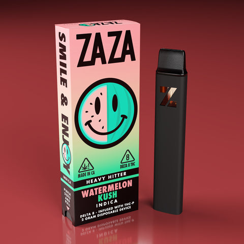 ZAZA - Watermelon Kush - Heavy Hitter Delta 8 Live Resin Disposable Vape Pen | 2G (Indica)